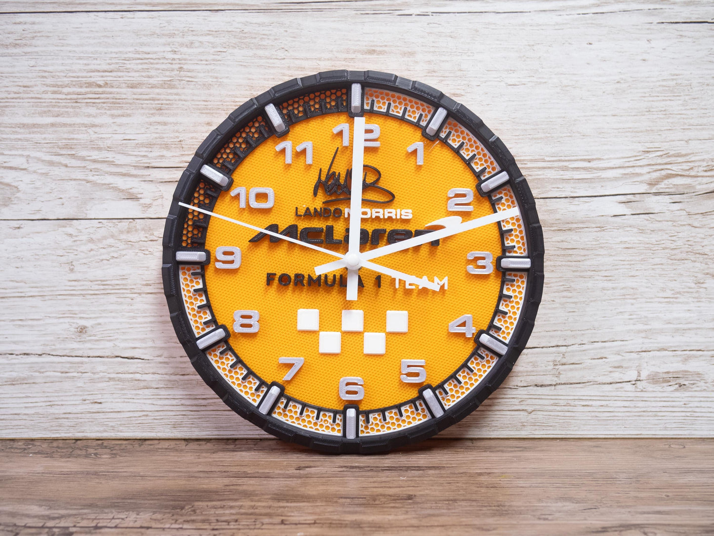 Lando Norris McLaren Racing Clock - Wall Art - Formula 1 Gift