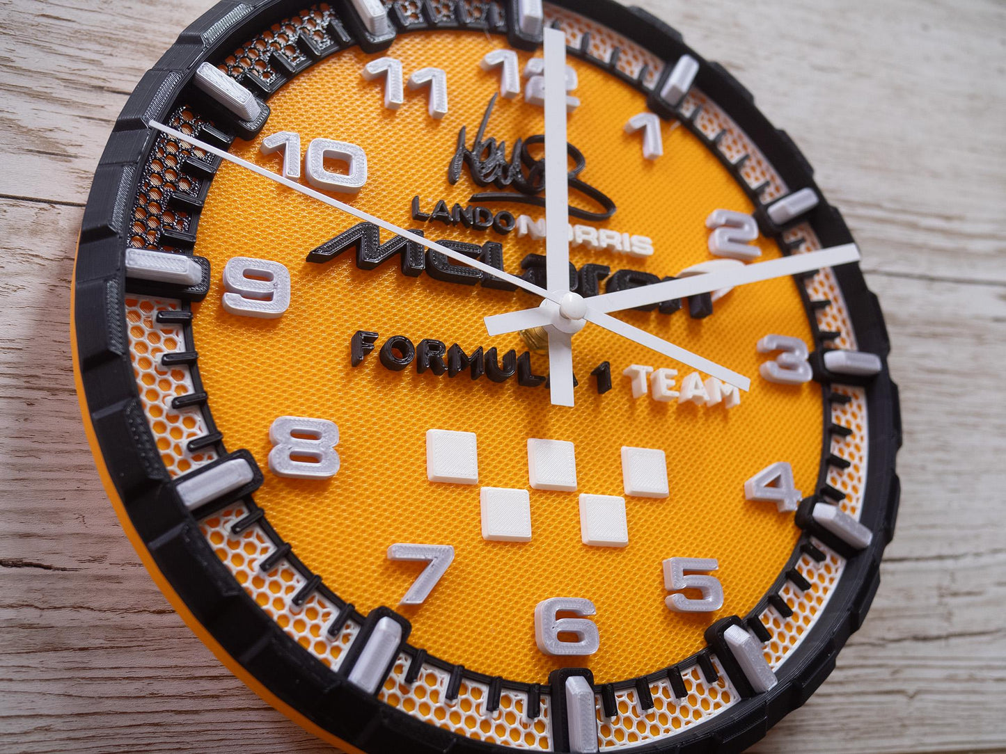 Lando Norris McLaren Racing Clock - Wall Art - Formula 1 Gift