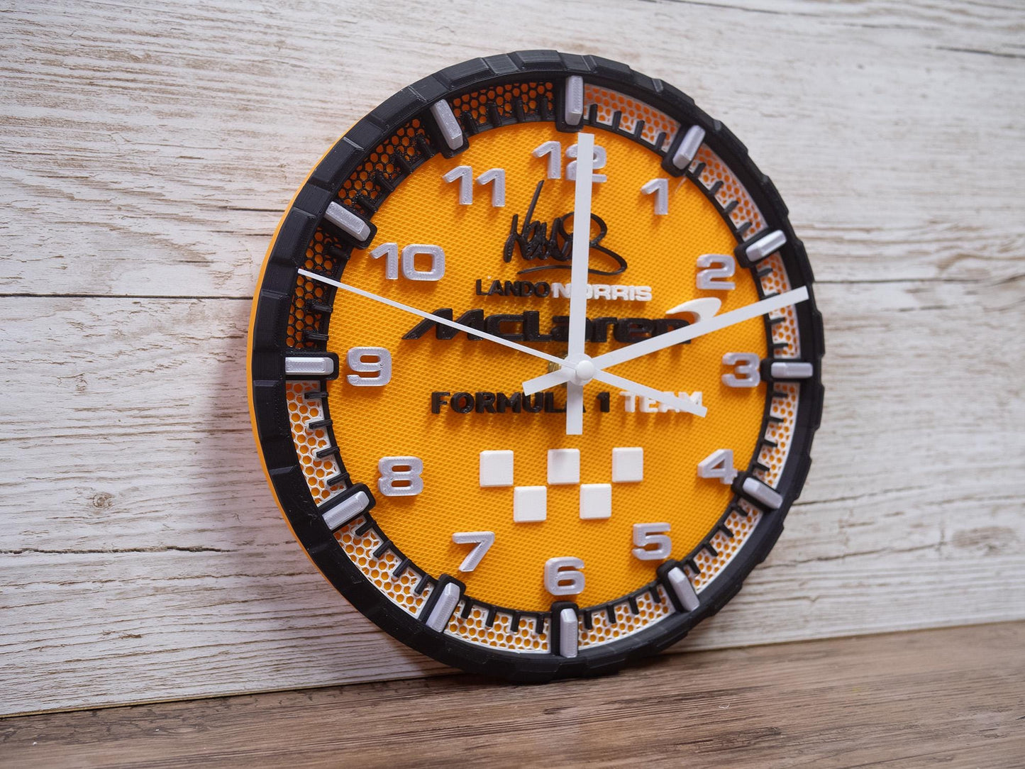 Lando Norris McLaren Racing Clock - Wall Art - Formula 1 Gift