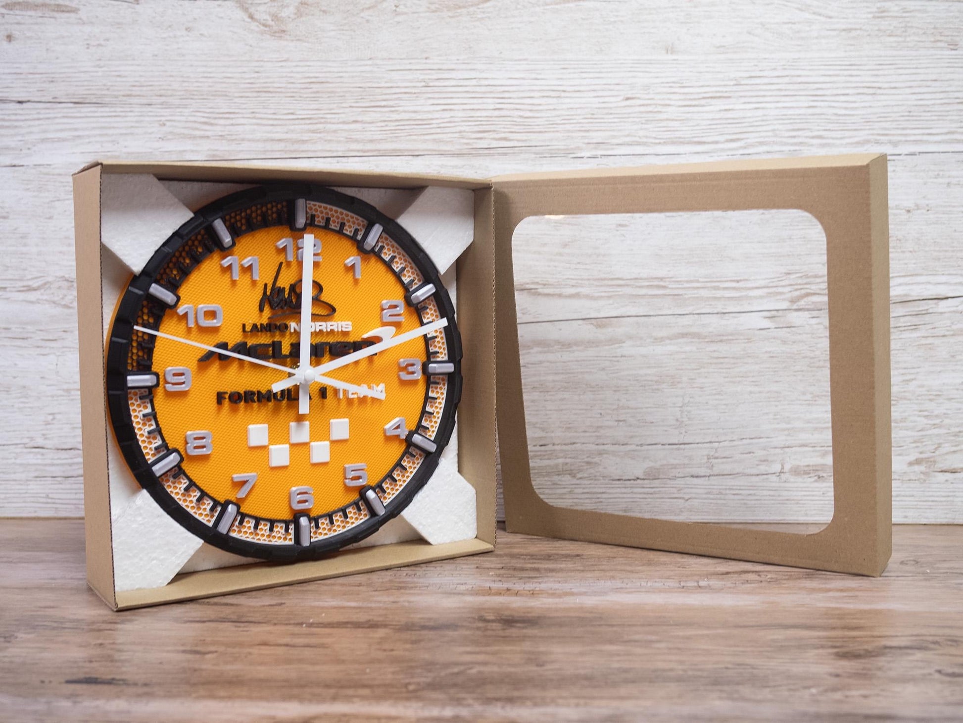 Lando Norris McLaren Racing Clock - Wall Art - Formula 1 Gift