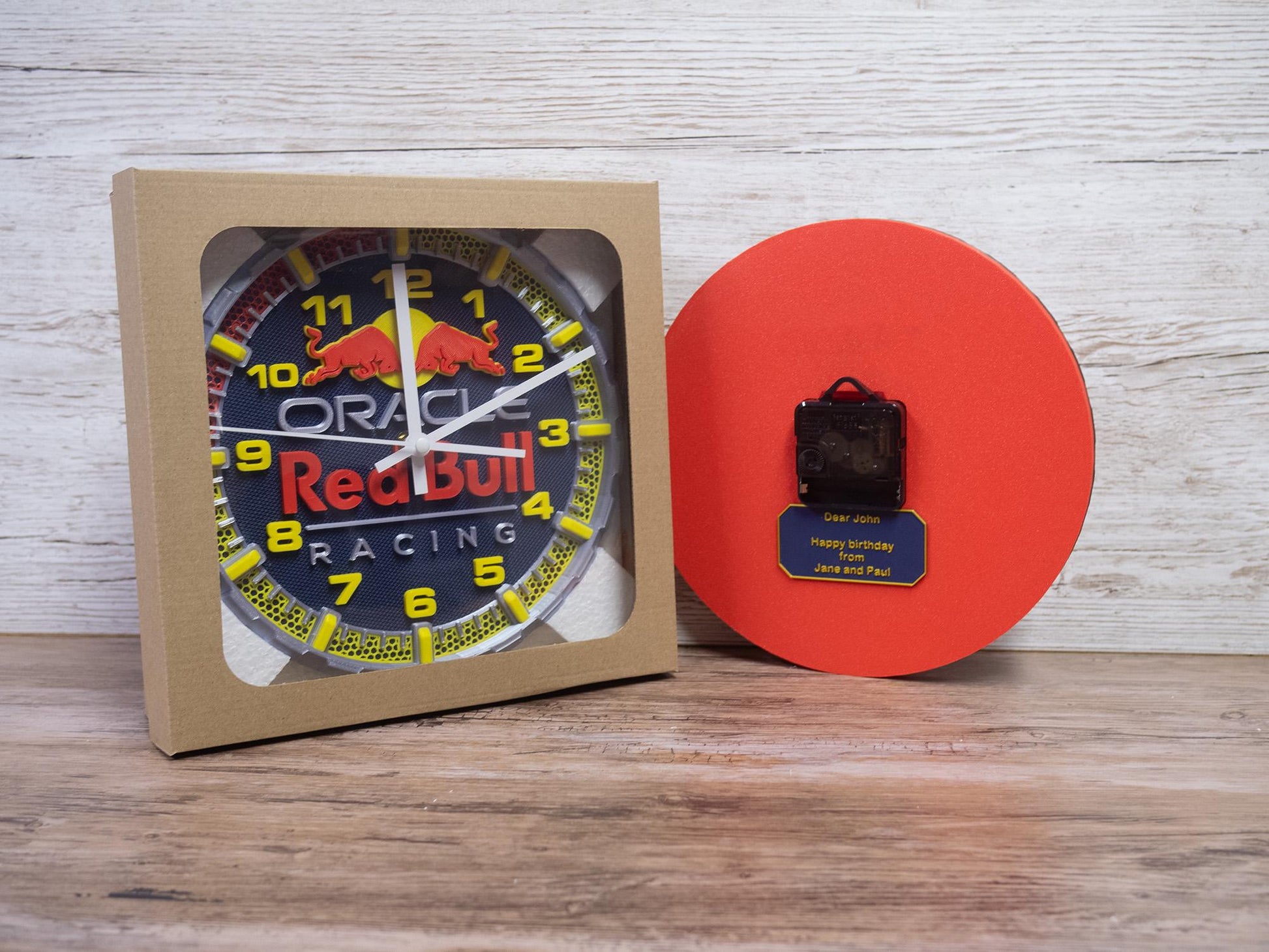 Red Bull Racing Clock - Wall Art - Formula 1 Gift