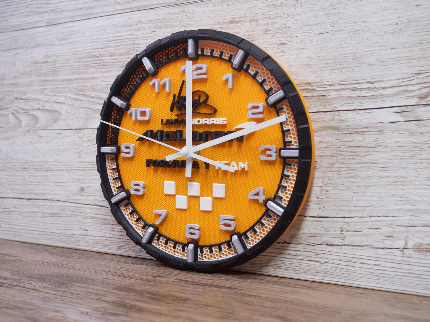 Lando Norris McLaren Racing Clock - Wall Art - Formula 1 Gift