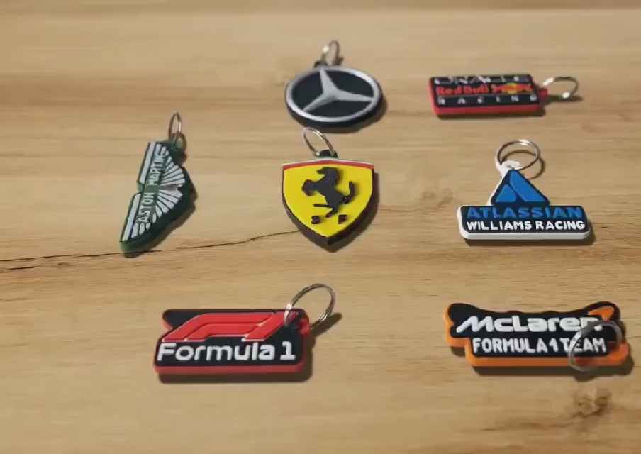 Formula 1 Keychain - Racing Team Accessory - F1 Gift