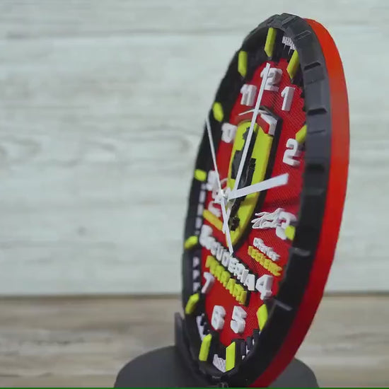 Hamilton and Leclerc Ferrari Racing Clock - Wall Art - Formula 1 Gift