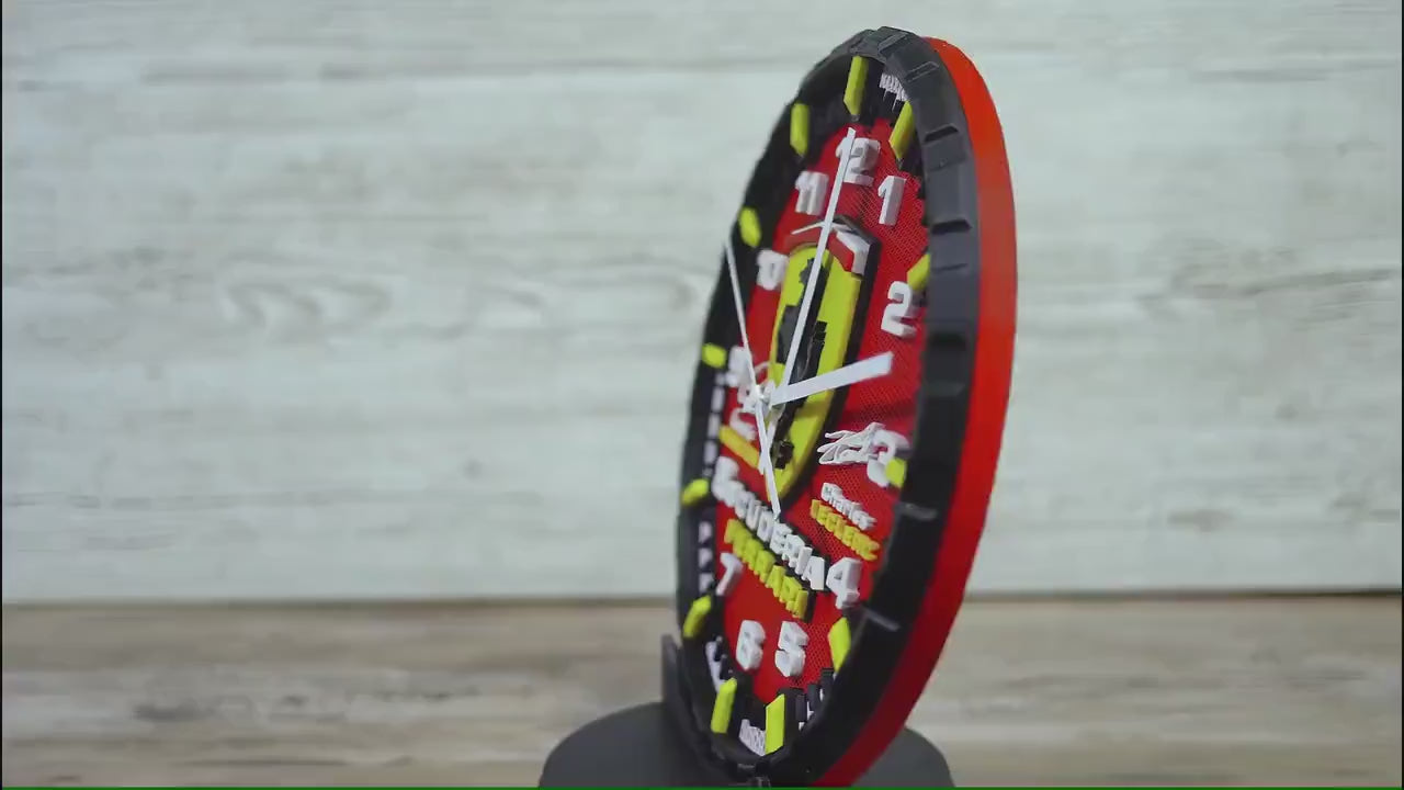 Hamilton and Leclerc Ferrari Racing Clock - Wall Art - Formula 1 Gift