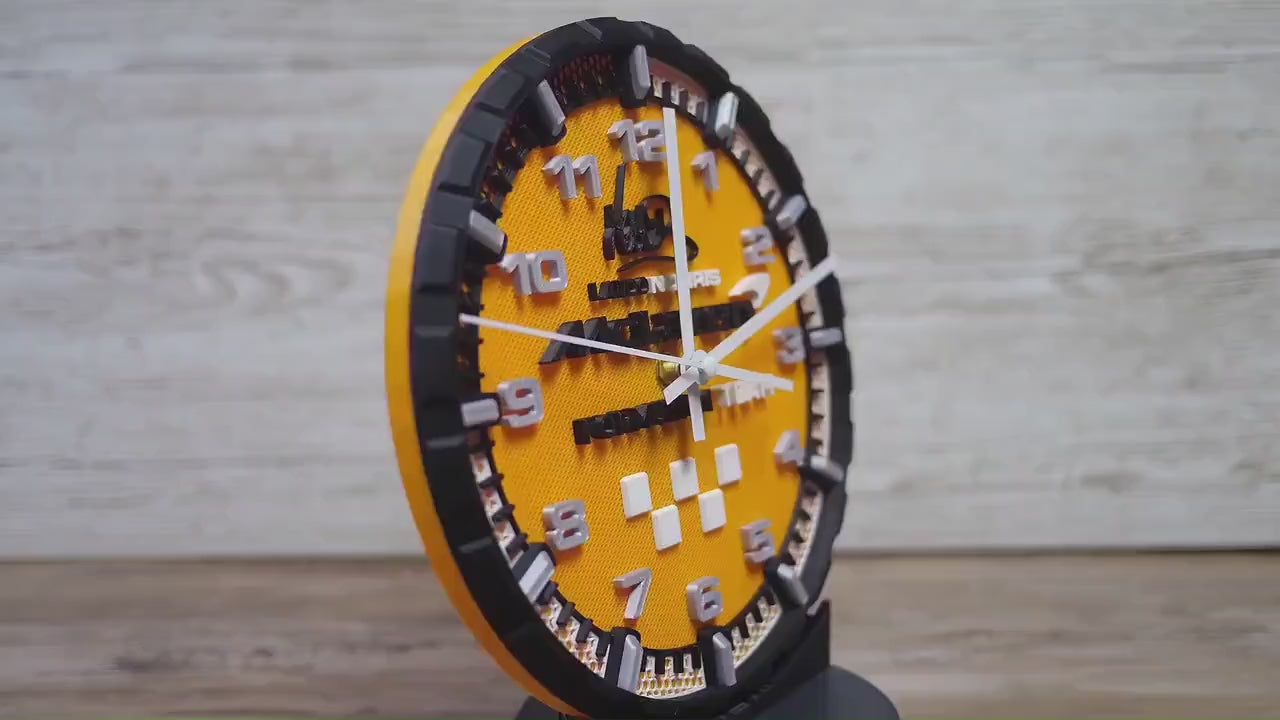 Lando Norris McLaren Racing Clock - Wall Art - Formula 1 Gift