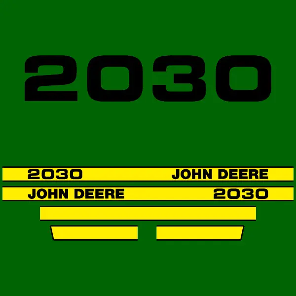 Decal Set Made to Fit John Deere 2030 Tractors