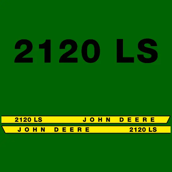 Decal Set Made to Fit John Deere 2120 LS Tractors