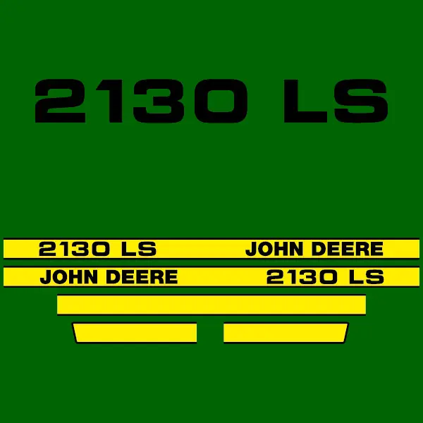Decal Set Made to Fit John Deere 2130 LS Tractors