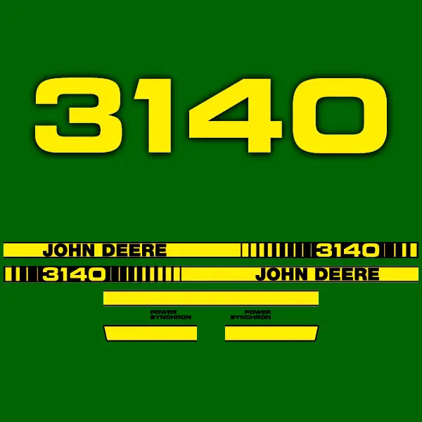 Decal Set Made to Fit John Deere 3140 Tractors