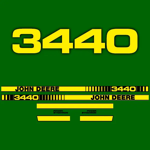 Decal Set Made to Fit John Deere 3440 Tractors