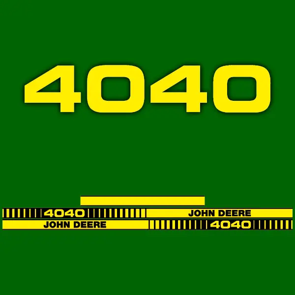 Decal Set Made to Fit John Deere 4040 Tractors