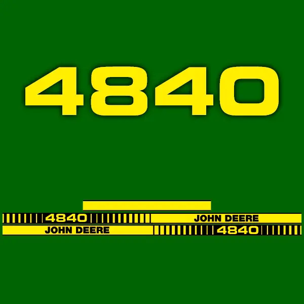 Decal Set Made to Fit John Deere 4840 Tractors