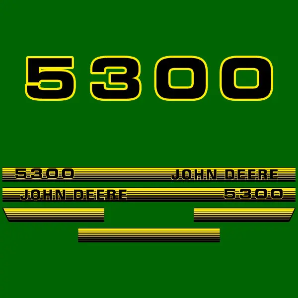 Decal Set Made to Fit John Deere 5300 Tractors