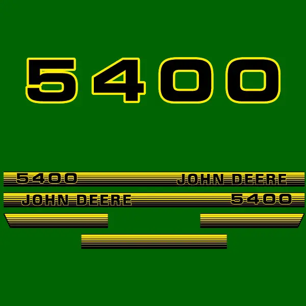 Decal Set Made to Fit John Deere 5400 Tractors