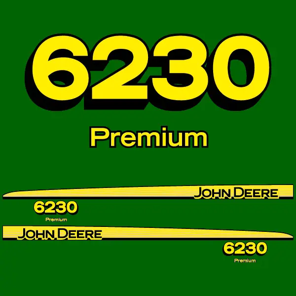 Decal Set Made to Fit John Deere 6230 Tractors