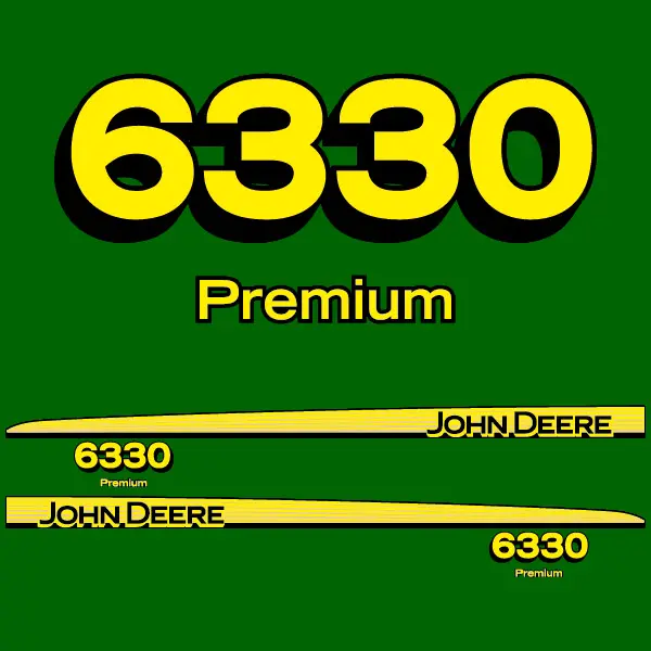 Decal Set Made to Fit John Deere 6330 Tractors