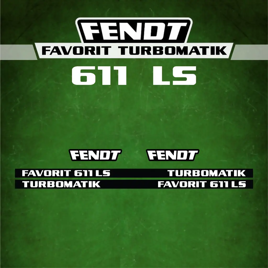 Decal Set Made to Fit Fendt 611 LS