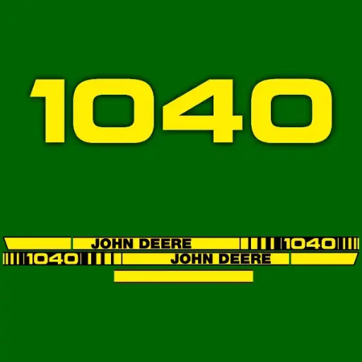 Decal Set Made to Fit John Deere 1040 Tractors