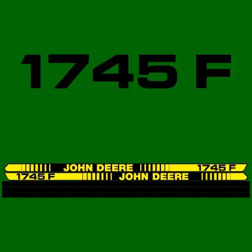 Decal Set Made to Fit John Deere 1745 F Tractors