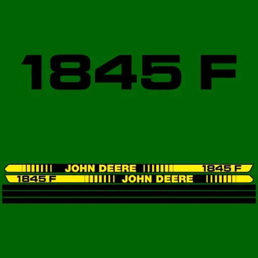 Decal Set Made to Fit John Deere 1845 F Tractors