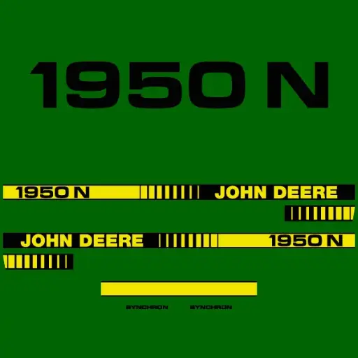 Decal Set Made to Fit John Deere 1950 N Tractors