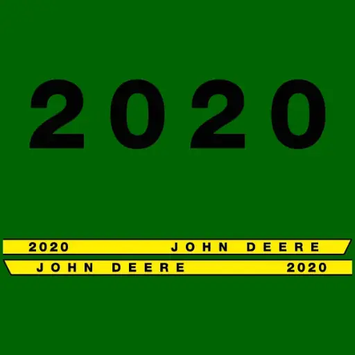 Decal Set Made to Fit John Deere 2020 Tractors