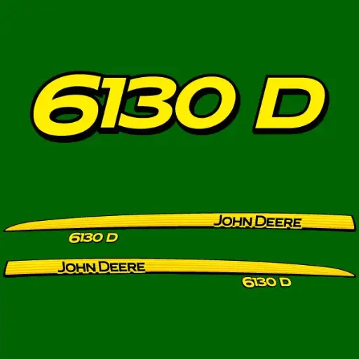 Decal Set Made to Fit John Deere 6130 D