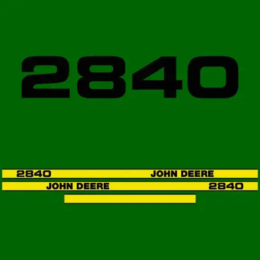 Decal Set Made to Fit John Deere 2840 Tractors