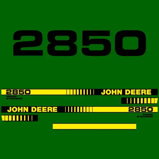 Decal Set Made to Fit John Deere 2850 Tractors