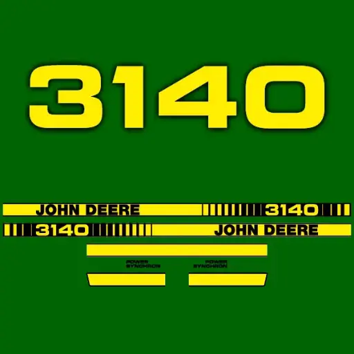 Decal Set Made to Fit John Deere 3140 Tractors