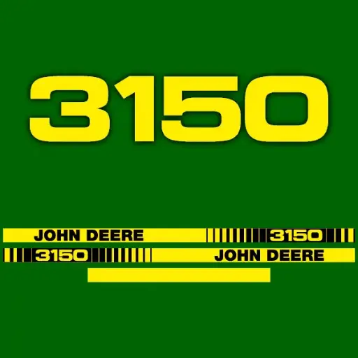 Decal Set Made to Fit John Deere 3150 Tractors
