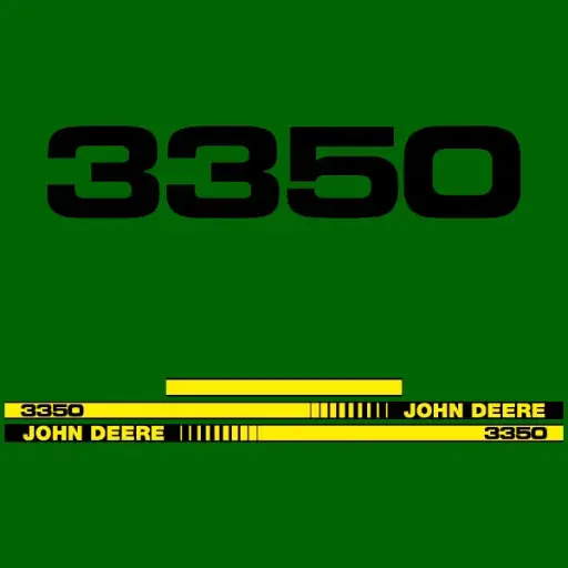 Decal Set Made to Fit John Deere 3350 Tractors