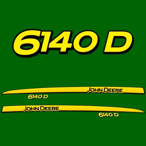 Decal Set Made to Fit John Deere 6140 D
