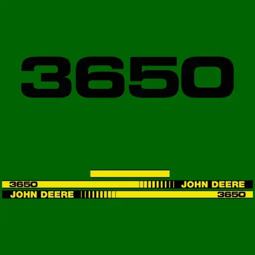 Decal Set Made to Fit John Deere 3650 Tractors