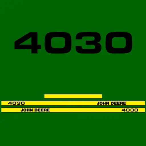 Decal Set Made to Fit John Deere 4030 Tractors