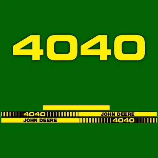 Decal Set Made to Fit John Deere 4040 Tractors