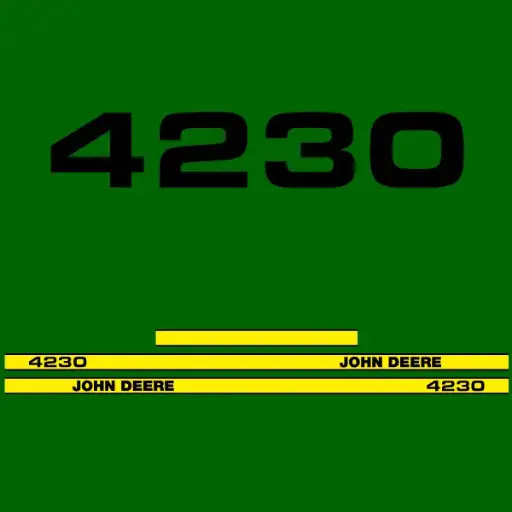 Decal Set Made to Fit John Deere 4230 Tractors