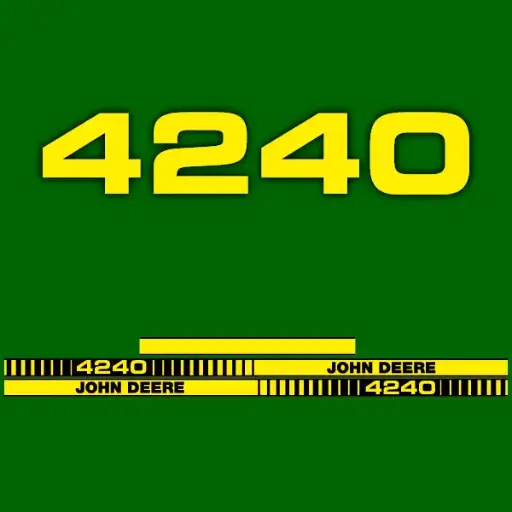 Decal Set Made to Fit John Deere 4240 Tractors