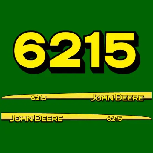 Decal Set Made to Fit John Deere 6215