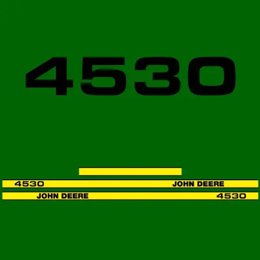 Decal Set Made to Fit John Deere 4530 Tractors
