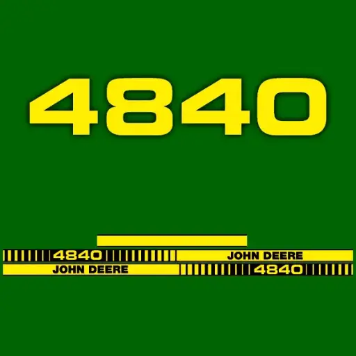 Decal Set Made to Fit John Deere 4840 Tractors