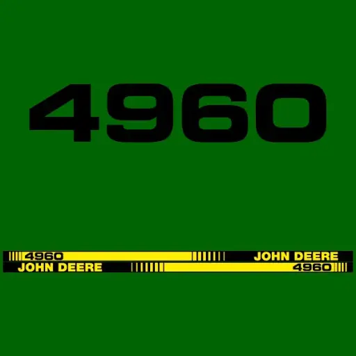 Decal Set Made to Fit John Deere 4960 Tractors