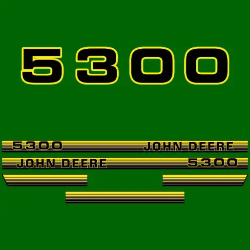 Decal Set Made to Fit John Deere 5300 Tractors