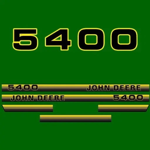 Decal Set Made to Fit John Deere 5400 Tractors