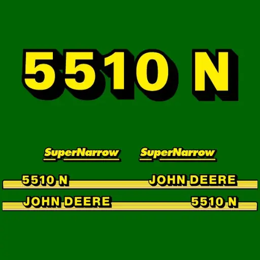 Decal Set Made to Fit John Deere 5510 N Tractors