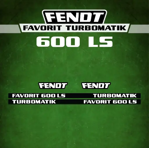 Decal Set Made to Fit Fendt 600 LS