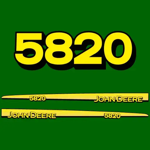 Decal Set Made to Fit John Deere 5820 Tractors