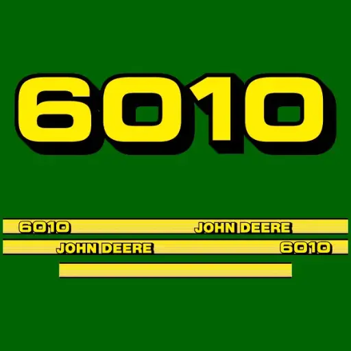 Decal Set Made to Fit John Deere 6010 Tractors