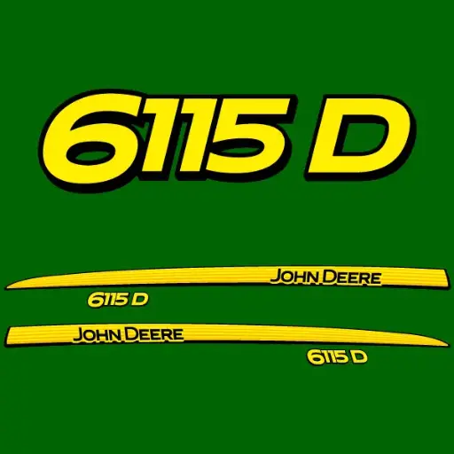 Decal Set Made to Fit John Deere 6115 D Tractors